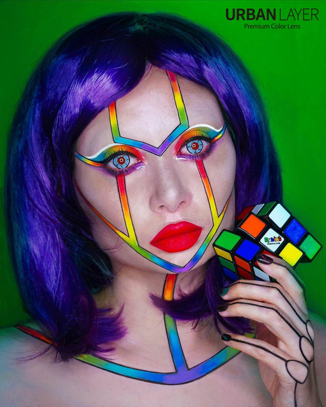 F29 Robot eye Urban Layer Colored Contacts